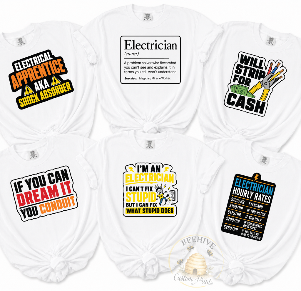Custom Electrician t-shirt